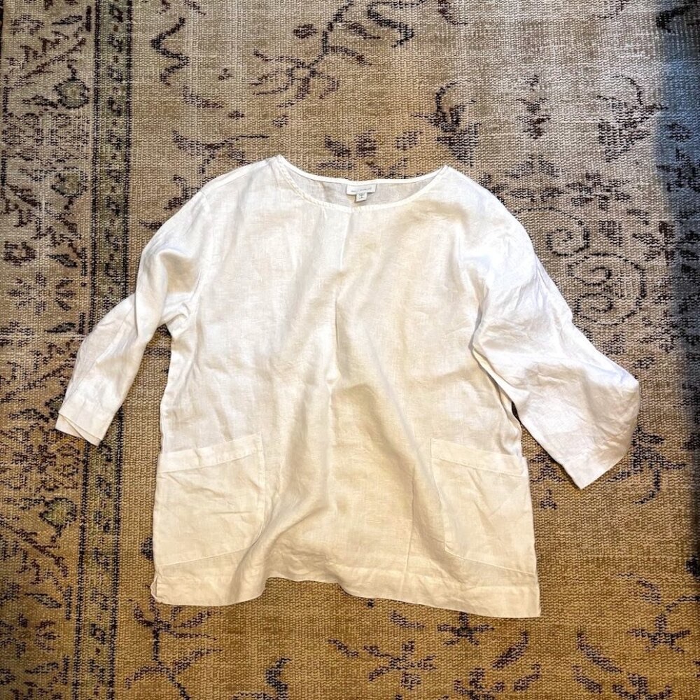 Pure Jill Linen Tunic Top